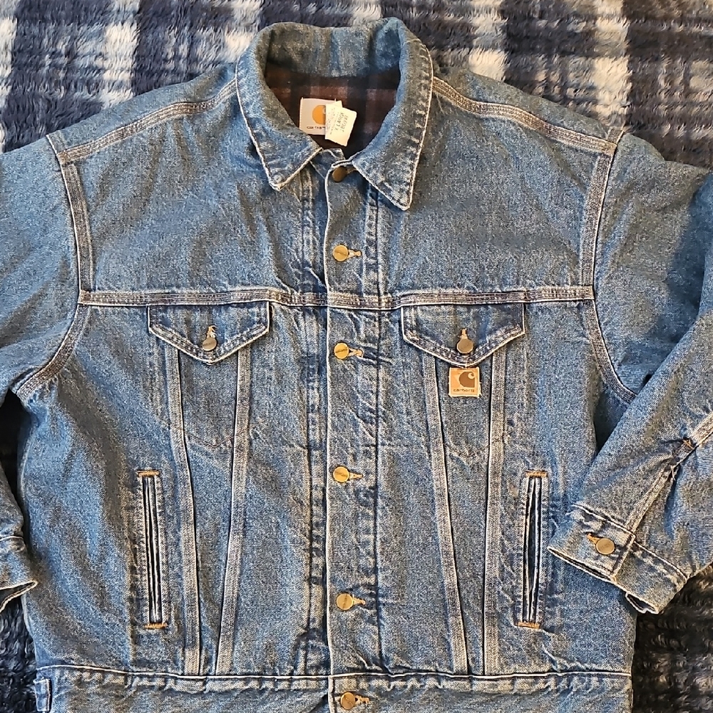 Carhartt Men's Classic Blue Denim Jacket